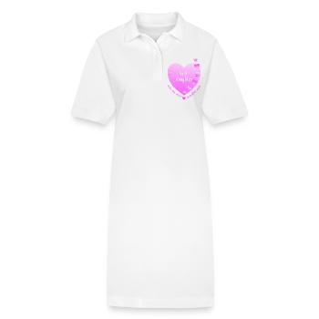 meilleure fille - Robe polo bio PAIGER Stanley/Stella Femme - blanc - Devant