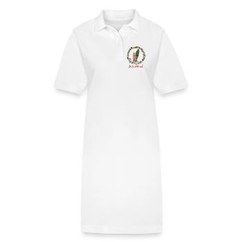 Hibou écolier - Robe polo bio PAIGER Stanley/Stella Femme - blanc - Devant