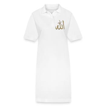 Islam Musulman Ramadan Allah - Robe polo bio PAIGER Stanley/Stella Femme - blanc - Devant