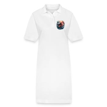 Betta Splendens, Aquarium de poissons Betta, Bettafan - Robe polo bio PAIGER Stanley/Stella Femme - blanc - Devant