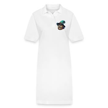 Zauberer Eule - Stanley/Stella Frauen Bio-Polokleid PAIGER - Weiß - Vorne