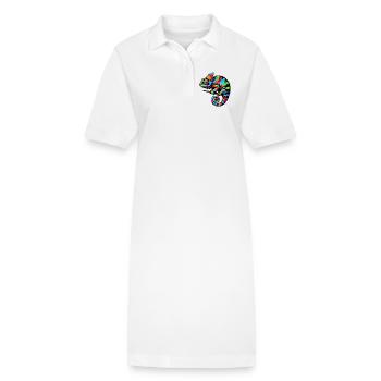 Caméléon - Robe polo bio PAIGER Stanley/Stella Femme - blanc - Devant
