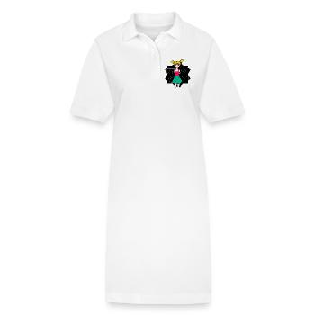 anniversaire. anniversaire décennie. humour. drôle - Robe polo bio PAIGER Stanley/Stella Femme - blanc - Devant