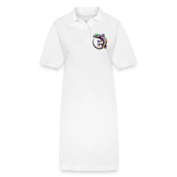 Gecko - Stanley/Stella PAIGER Organic Women’s Polo Dress - white - Front