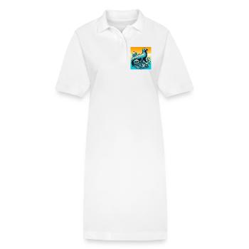 Phoque - Robe polo bio PAIGER Stanley/Stella Femme - blanc - Devant