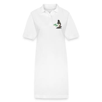 Andy en colère - Ornithorynque - Robe polo bio PAIGER Stanley/Stella Femme - blanc - Devant