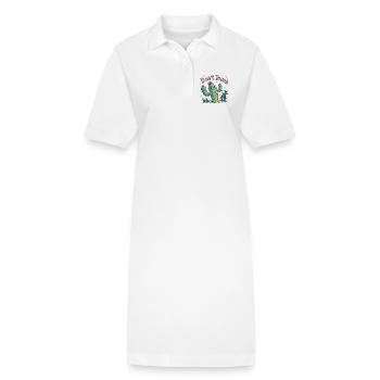 Kakteen fassen nicht an - Stanley/Stella Frauen Bio-Polokleid PAIGER - Weiß - Vorne