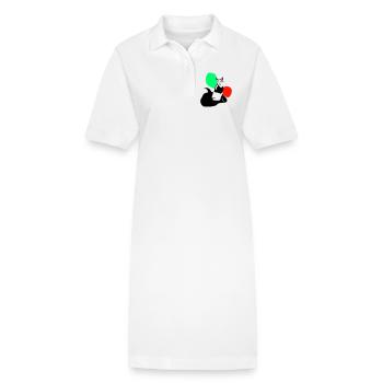 fox - Stanley/Stella PAIGER Organic Women’s Polo Dress - white - Front