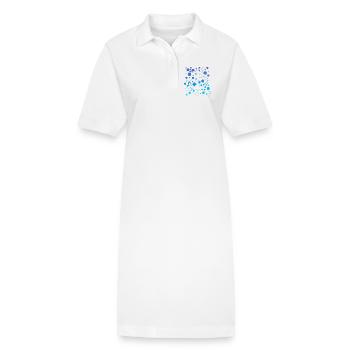Ozeananker Blasen - Stanley/Stella Frauen Bio-Polokleid PAIGER - Weiß - Vorne