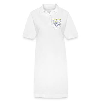 Der Langsame Sonntag - Stanley/Stella Frauen Bio-Polokleid PAIGER - Weiß - Vorne