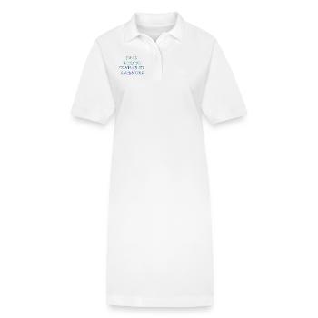 Confused Ancestors - Stanley/Stella PAIGER Organic Women’s Polo Dress - white - Front