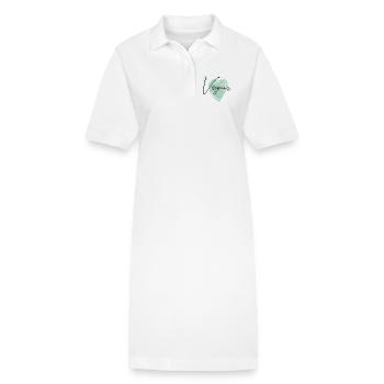 Vegan - Stanley/Stella Frauen Bio-Polokleid PAIGER - Weiß - Vorne