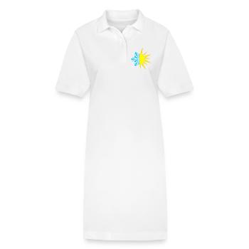 Logo d’isolation froid chaleur neige soleil - Robe polo bio PAIGER Stanley/Stella Femme - blanc - Devant