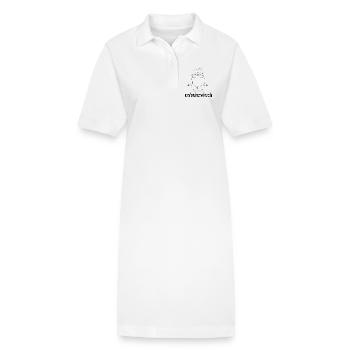 SLOTH - Oabeitsviech - Workhorse, Puns - Stanley/Stella PAIGER Organic Women’s Polo Dress - white - Front