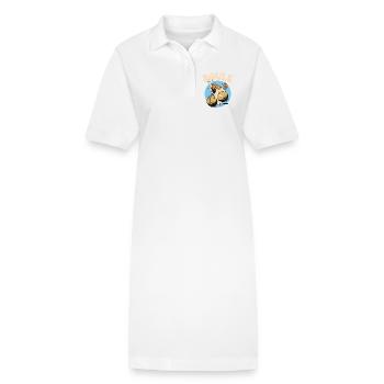 Boules boules boules pour boule pétanque boule - Robe polo bio PAIGER Stanley/Stella Femme - blanc - Devant