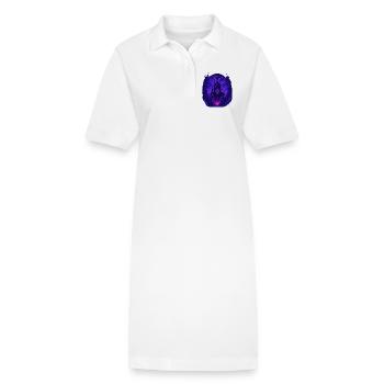 Architecture gothique néon Château gothique - Robe polo bio PAIGER Stanley/Stella Femme - blanc - Devant