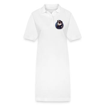 Dachs Polizei - Stanley/Stella Frauen Bio-Polokleid PAIGER - Weiß - Vorne
