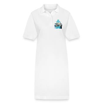 Nous portons du sarcette - Sensibilisation au harcèlement sexuel - Robe polo bio PAIGER Stanley/Stella Femme - blanc - Devant