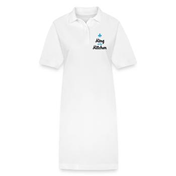 Funny cooking apron for men - Stanley/Stella PAIGER Organic Women’s Polo Dress - white - Front