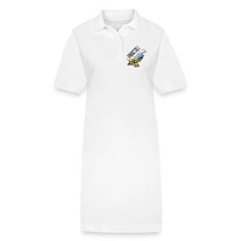 Carte à l’aquarelle Pakistan - Robe polo bio PAIGER Stanley/Stella Femme - blanc - Devant