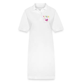 Konfetti im Herzen - Stanley/Stella Frauen Bio-Polokleid PAIGER - Weiß - Vorne