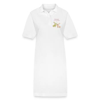 Frohe Ostern - Stanley/Stella Frauen Bio-Polokleid PAIGER - Weiß - Vorne