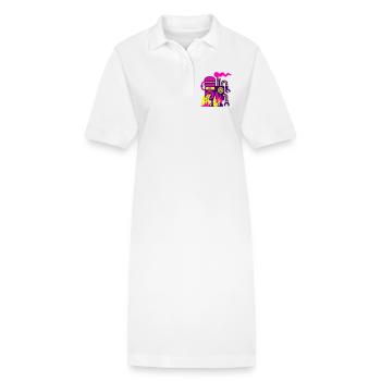 Machine à hamburger - Robe polo bio PAIGER Stanley/Stella Femme - blanc - Devant