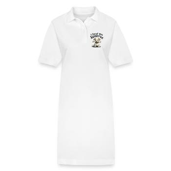 J’ai trouvé cet humérus - Robe polo bio PAIGER Stanley/Stella Femme - blanc - Devant