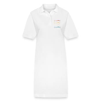 Schwimmer-Herzschlag-Schwimmen - Stanley/Stella Frauen Bio-Polokleid PAIGER - Weiß - Vorne