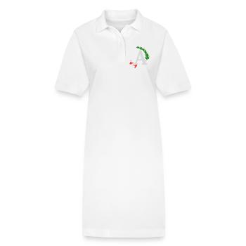 A - Robe polo bio PAIGER Stanley/Stella Femme - blanc - Devant
