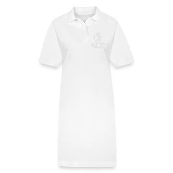 Puis-je vous intéresser à un commentaire sarcastique Lustig - Robe polo bio PAIGER Stanley/Stella Femme - blanc - Devant