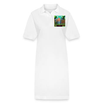 Jeu vidéo pour gamers - Robe polo bio PAIGER Stanley/Stella Femme - blanc - Devant