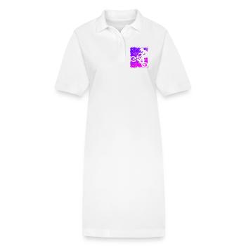 BMX Rad - Bmx Fahrrad - Magenta Bmx - Stanley/Stella Frauen Bio-Polokleid PAIGER - Weiß - Vorne