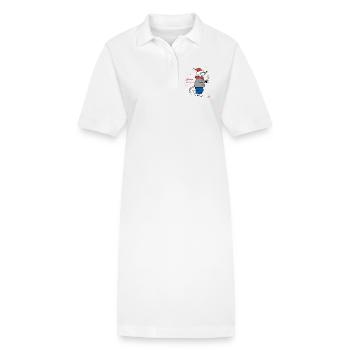 Merry Christmas, Advent - Stanley/Stella Frauen Bio-Polokleid PAIGER - Weiß - Vorne