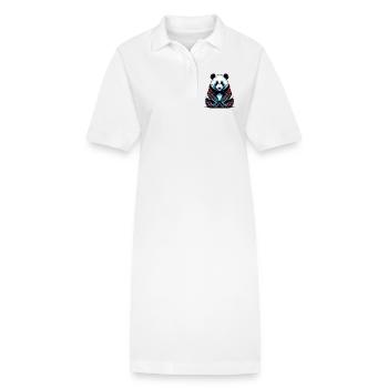 Panda - Stanley/Stella Frauen Bio-Polokleid PAIGER - Weiß - Vorne