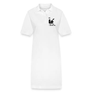Escargot avec une drôle de phrase - Robe polo bio PAIGER Stanley/Stella Femme - blanc - Devant