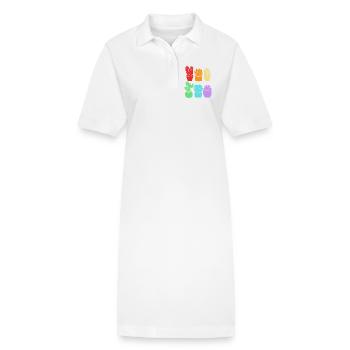 Kakteen Pflanze Kaktus - Stanley/Stella Frauen Bio-Polokleid PAIGER - Weiß - Vorne