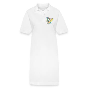 Bunte Vögel - Stanley/Stella Frauen Bio-Polokleid PAIGER - Weiß - Vorne
