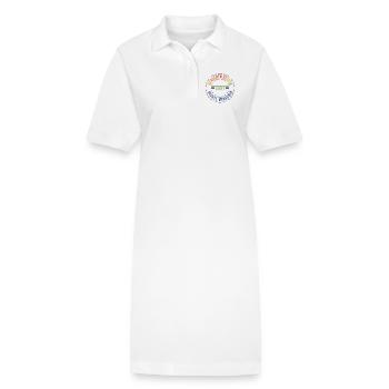 Menschenrechte Shirt Sticker für Aktivisten - Stanley/Stella Frauen Bio-Polokleid PAIGER - Weiß - Vorne