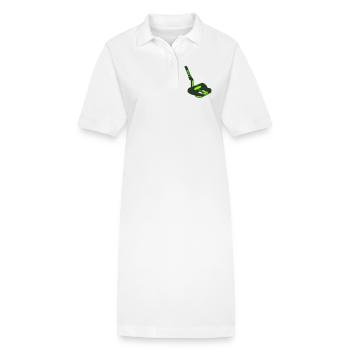 Golf Putter Schlaeger Icon - Stanley/Stella Frauen Bio-Polokleid PAIGER - Weiß - Vorne