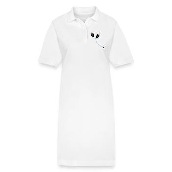 Casque DJ - Robe polo bio PAIGER Stanley/Stella Femme - blanc - Devant