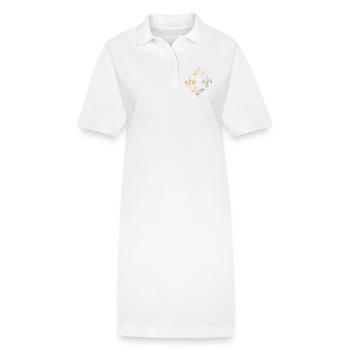 Koi Fisch / Koi Fische / Koifisch / Koifische - Stanley/Stella Frauen Bio-Polokleid PAIGER - Weiß - Vorne