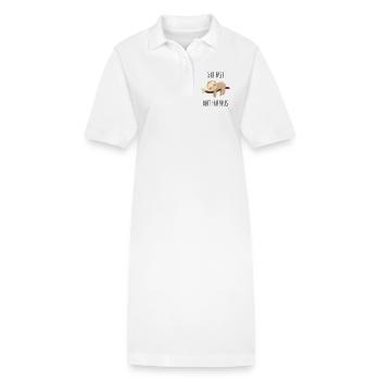 Pas rapide, pas furieux - Robe polo bio PAIGER Stanley/Stella Femme - blanc - Devant