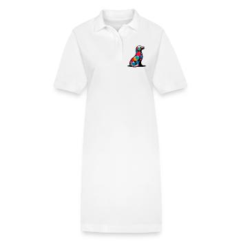 Phoque - Robe polo bio PAIGER Stanley/Stella Femme - blanc - Devant