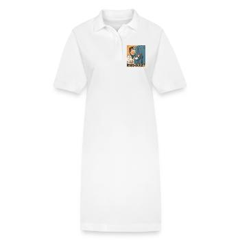 Facharzt by Rico Beck - Stanley/Stella Frauen Bio-Polokleid PAIGER - Weiß - Vorne