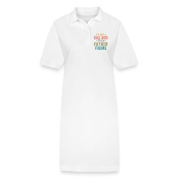 Figure paternelle : Pas un papa - Robe polo bio PAIGER Stanley/Stella Femme - blanc - Devant