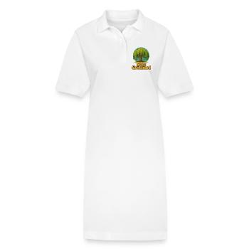 Reste Terre-Ancré, Saule - Robe polo bio PAIGER Stanley/Stella Femme - blanc - Devant