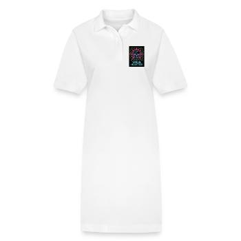 Cybersecurity: Virus Hunter - Stanley/Stella PAIGER Organic Women’s Polo Dress - white - Front