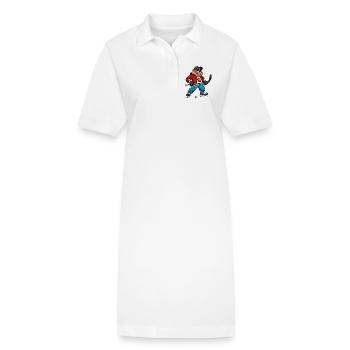 Hockey sur glace des Beavers - Robe polo bio PAIGER Stanley/Stella Femme - blanc - Devant
