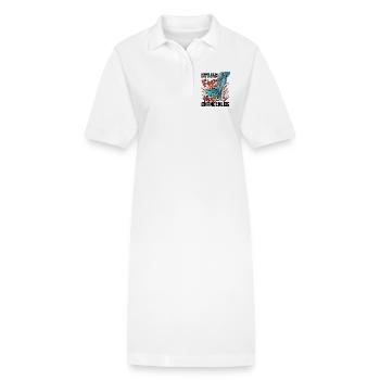 Kampf_Gegen_Das_System - Stanley/Stella Frauen Bio-Polokleid PAIGER - Weiß - Vorne